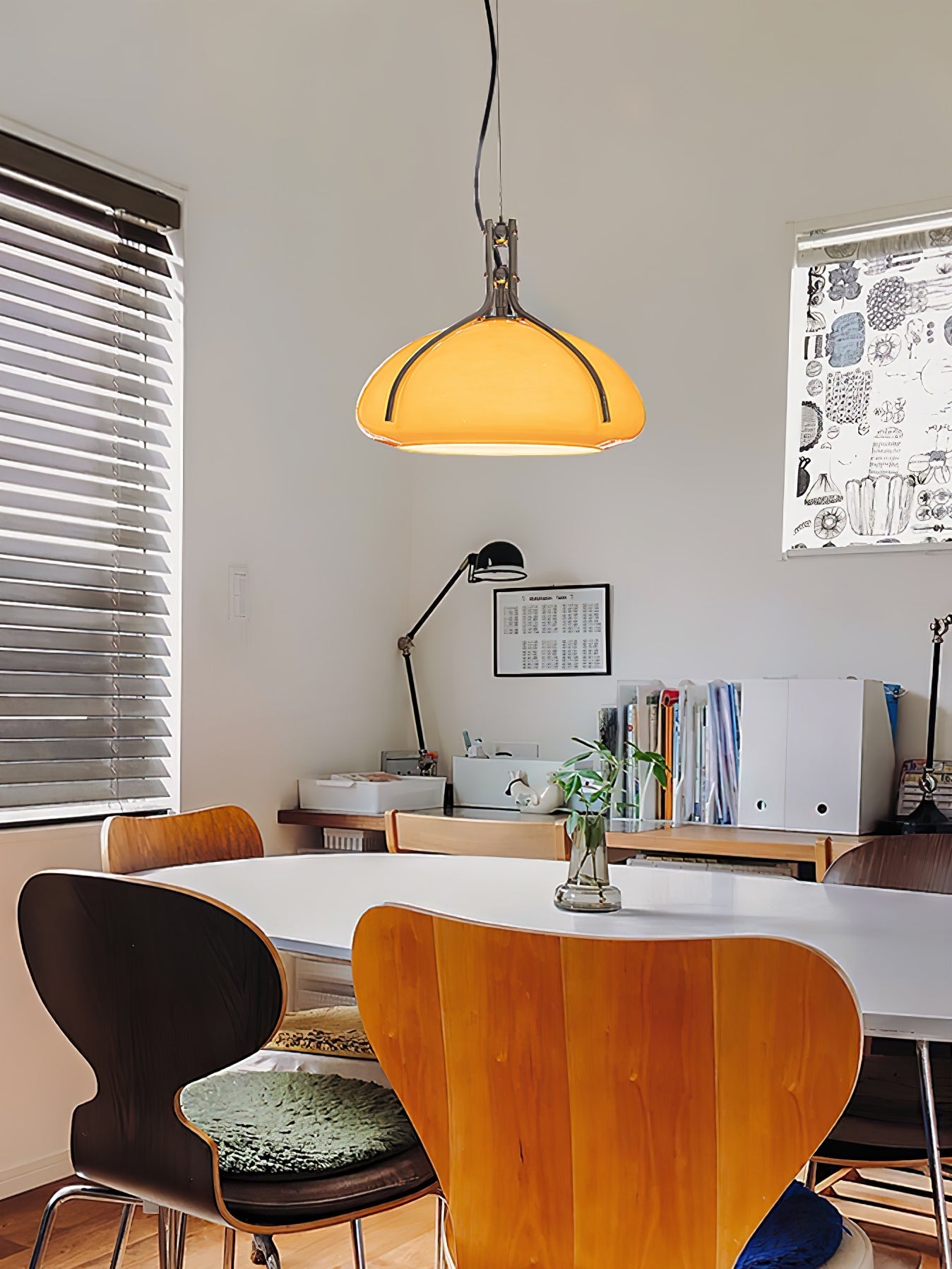 Ernorora Premium Nordic Art Glass Pendant Light-Neutral Decor
