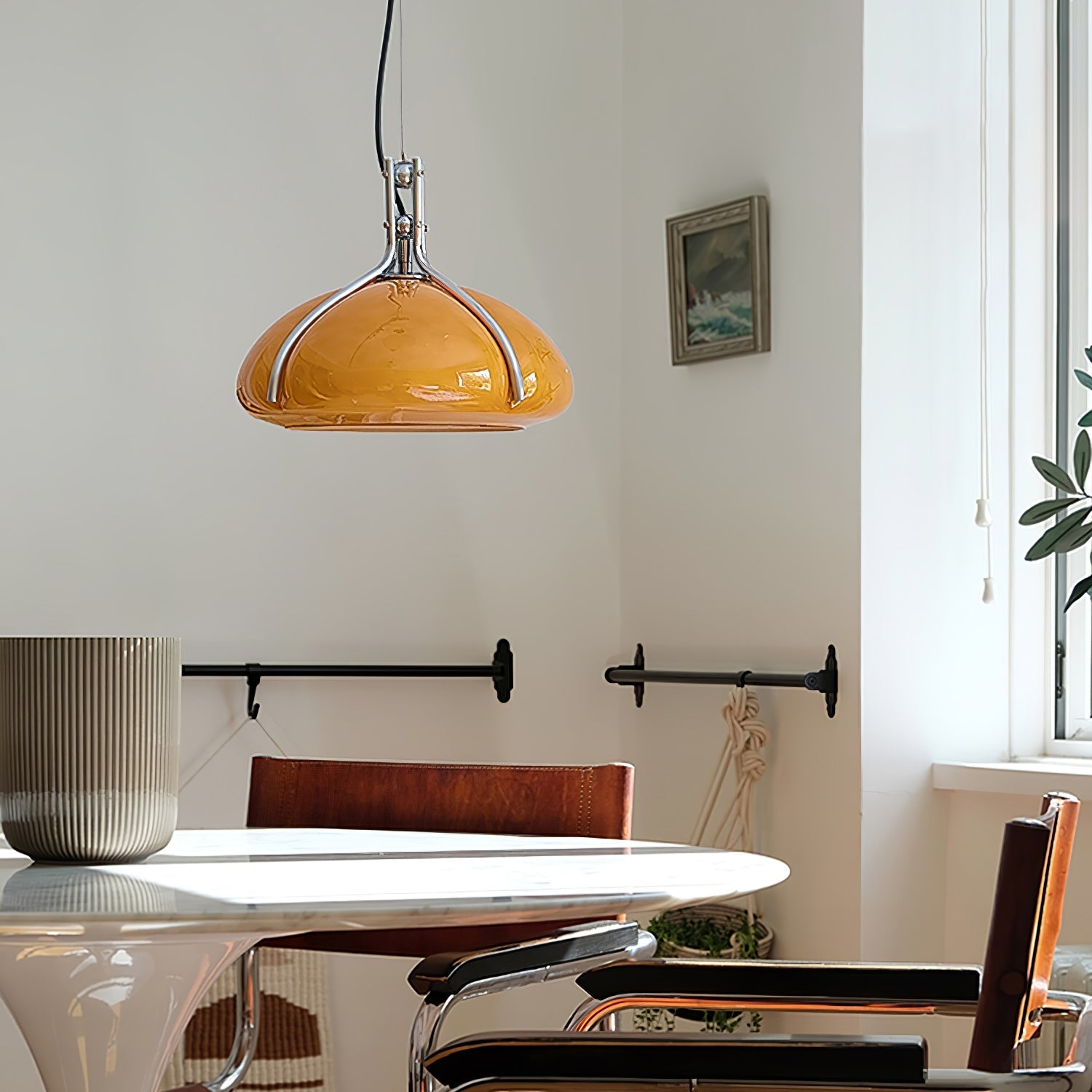 Ernorora Premium Nordic Art Glass Pendant Light-Neutral Decor