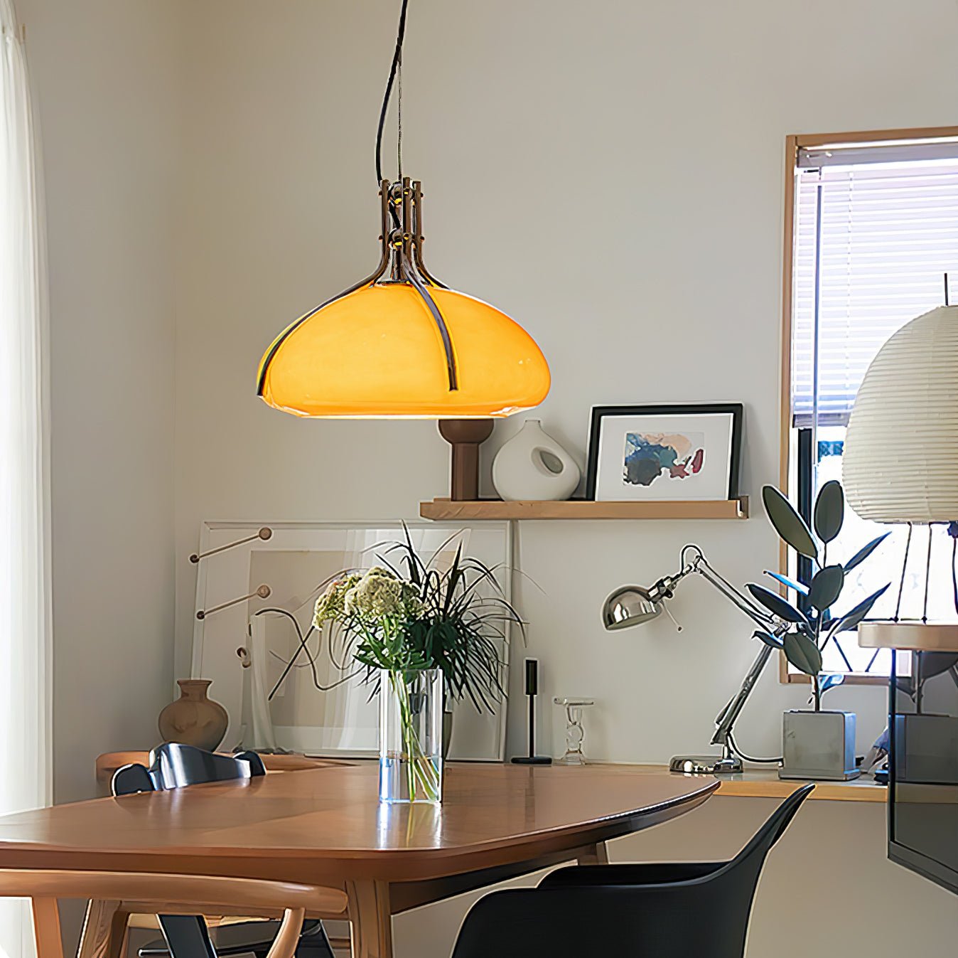 Ernorora Premium Nordic Art Glass Pendant Light-Neutral Decor