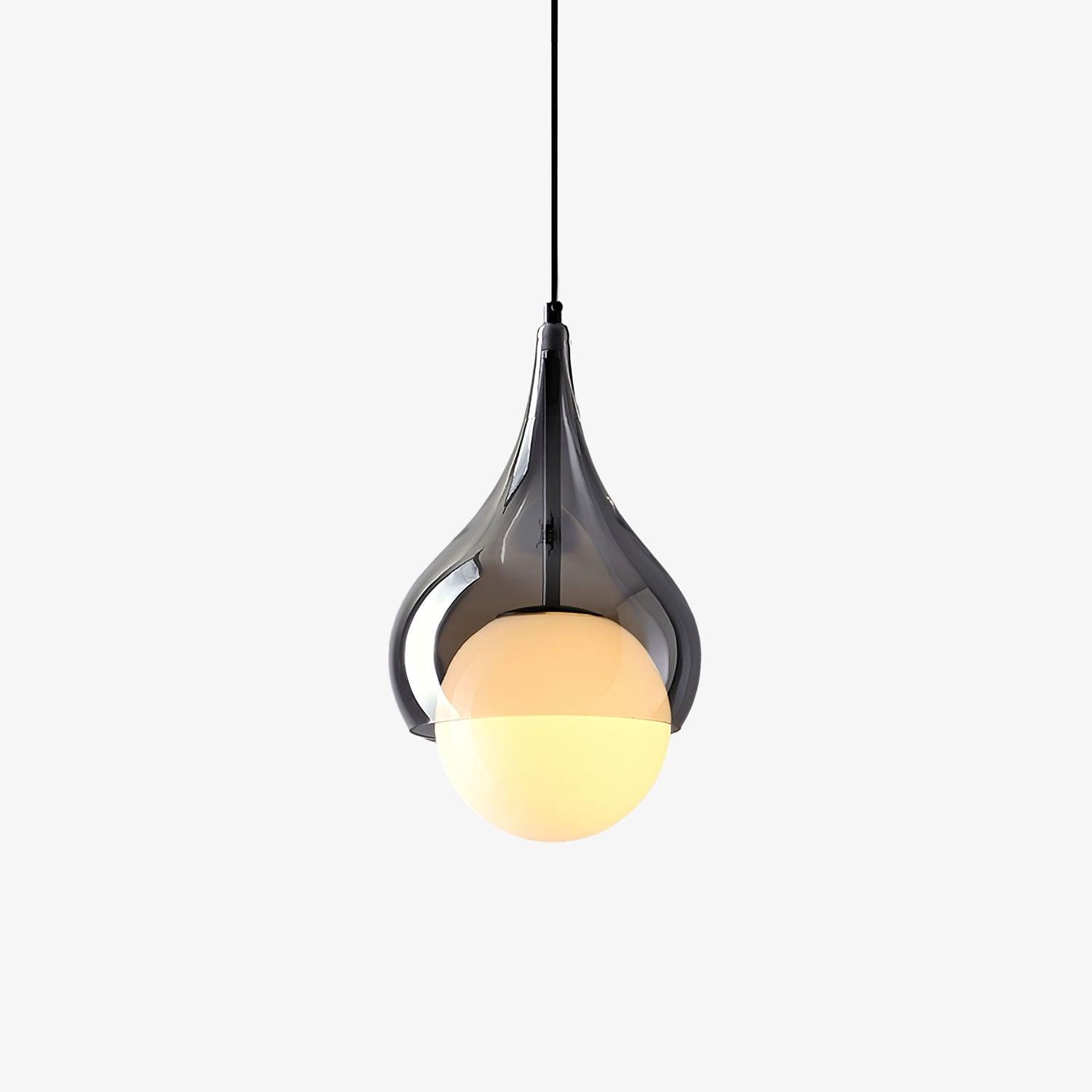 Droplet Elegant Glass Pendant Light-Neutral Decor