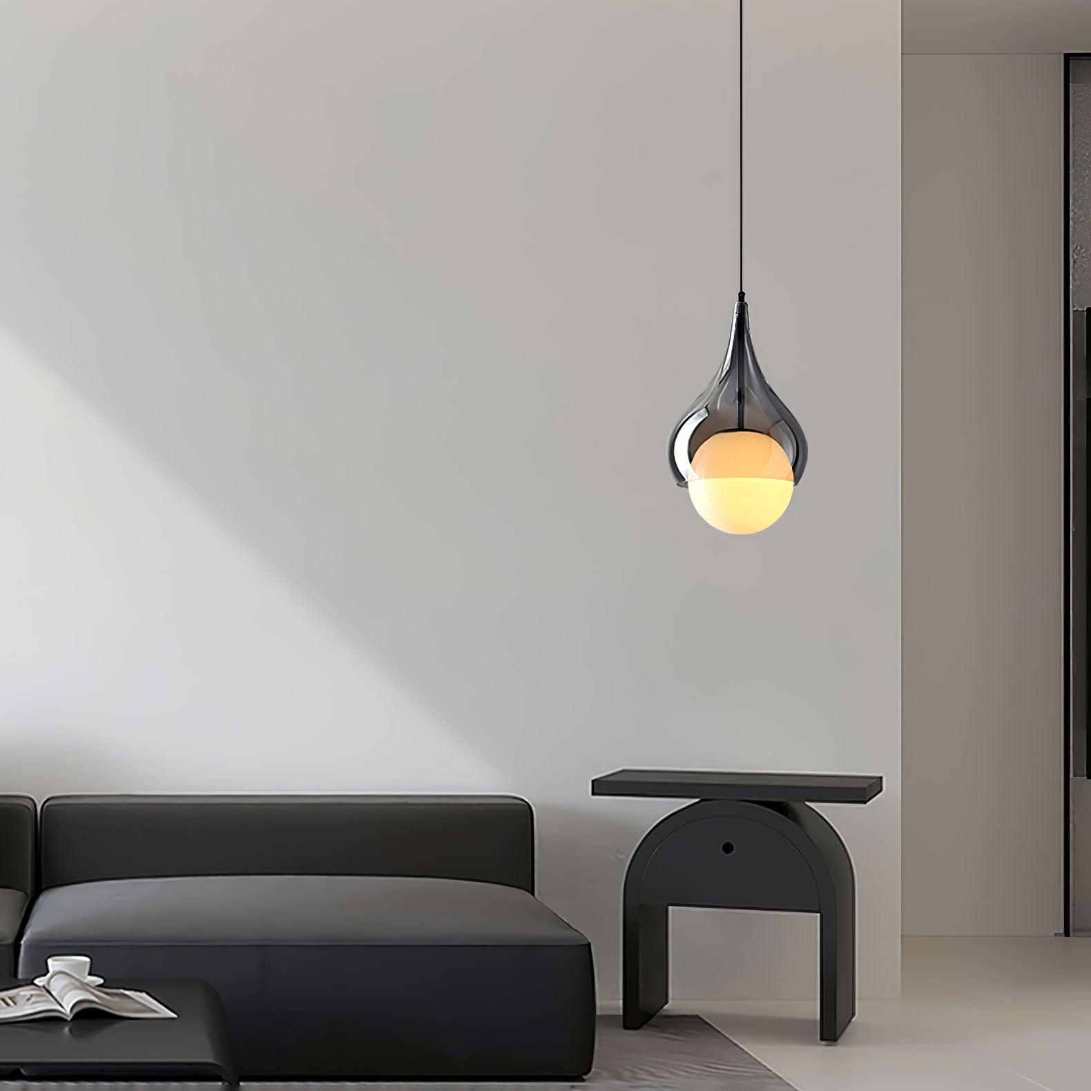 Droplet Elegant Glass Pendant Light-Neutral Decor