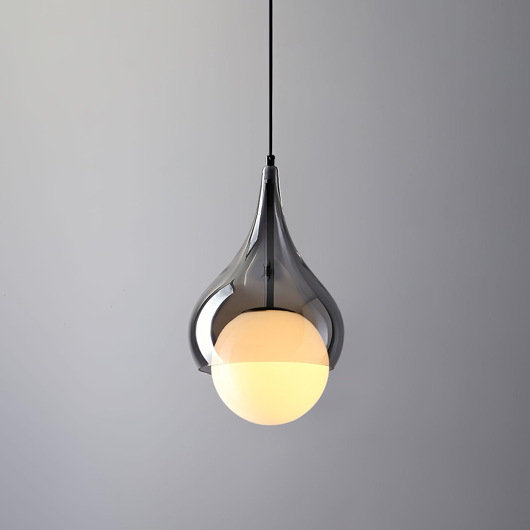 Droplet Elegant Glass Pendant Light-Neutral Decor