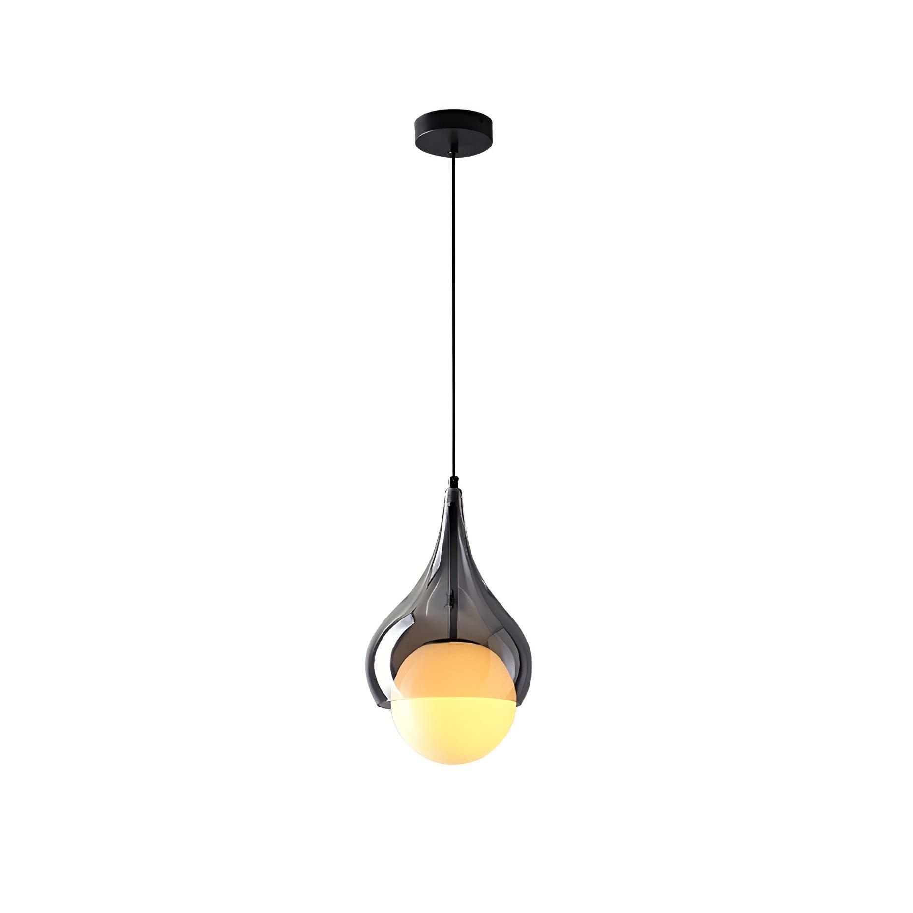 Droplet Elegant Glass Pendant Light-Neutral Decor