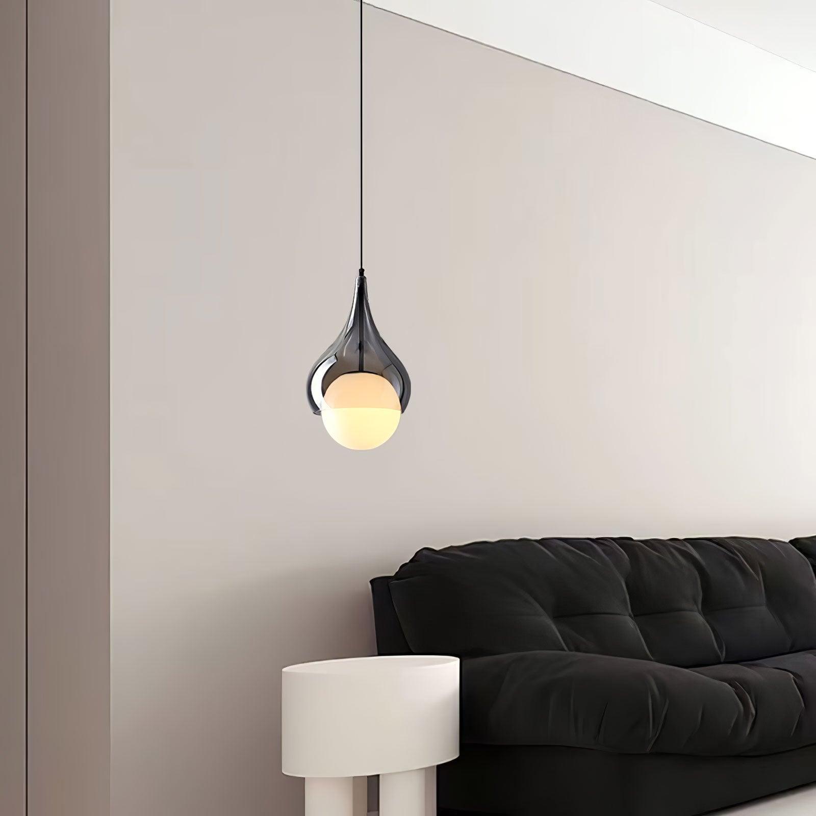 Droplet Elegant Glass Pendant Light-Neutral Decor