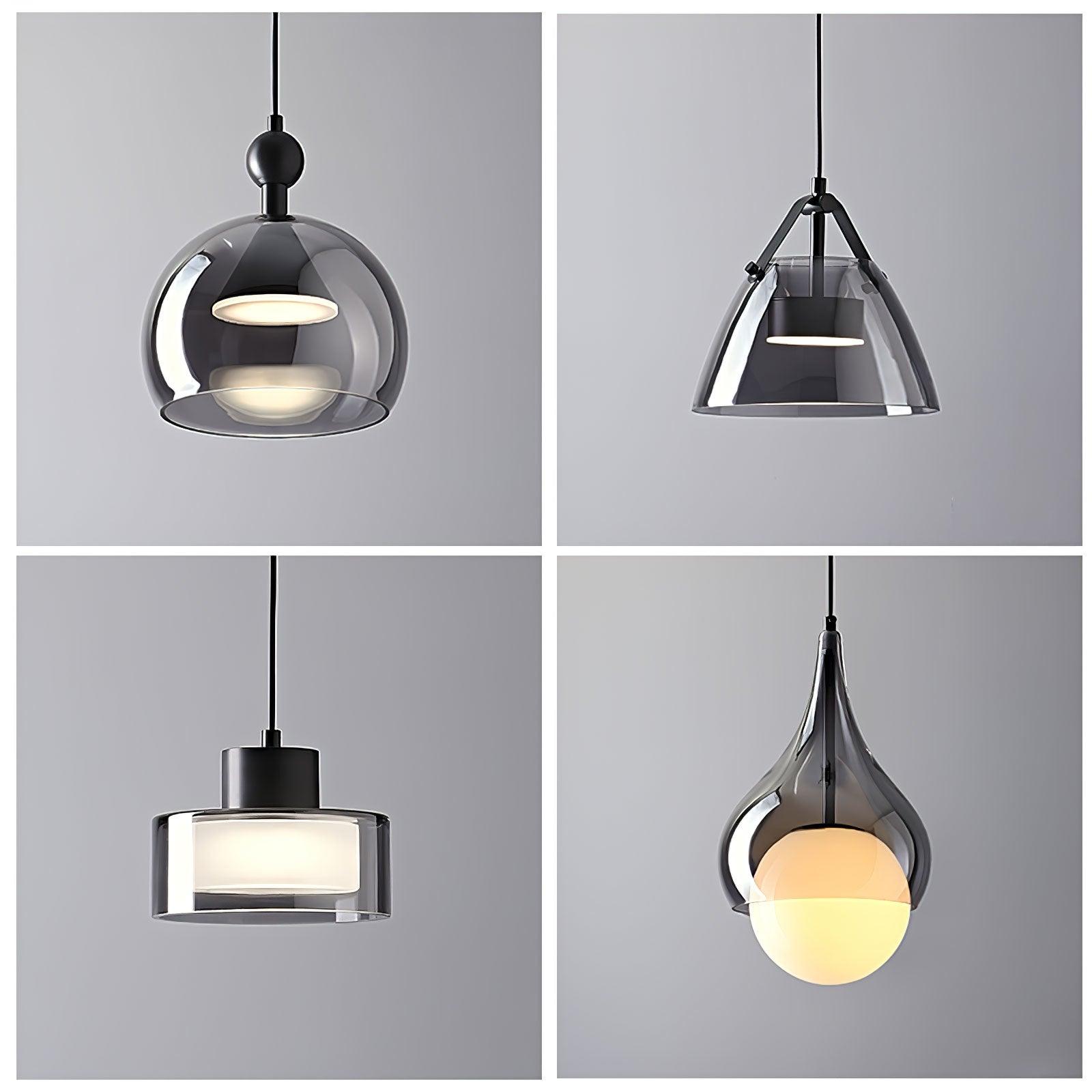 Droplet Elegant Glass Pendant Light-Neutral Decor