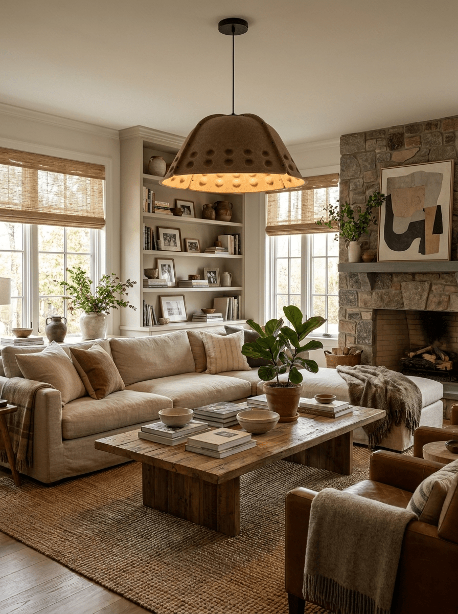 Quell Acoustic Dome Pendant Light-Neutral Decor