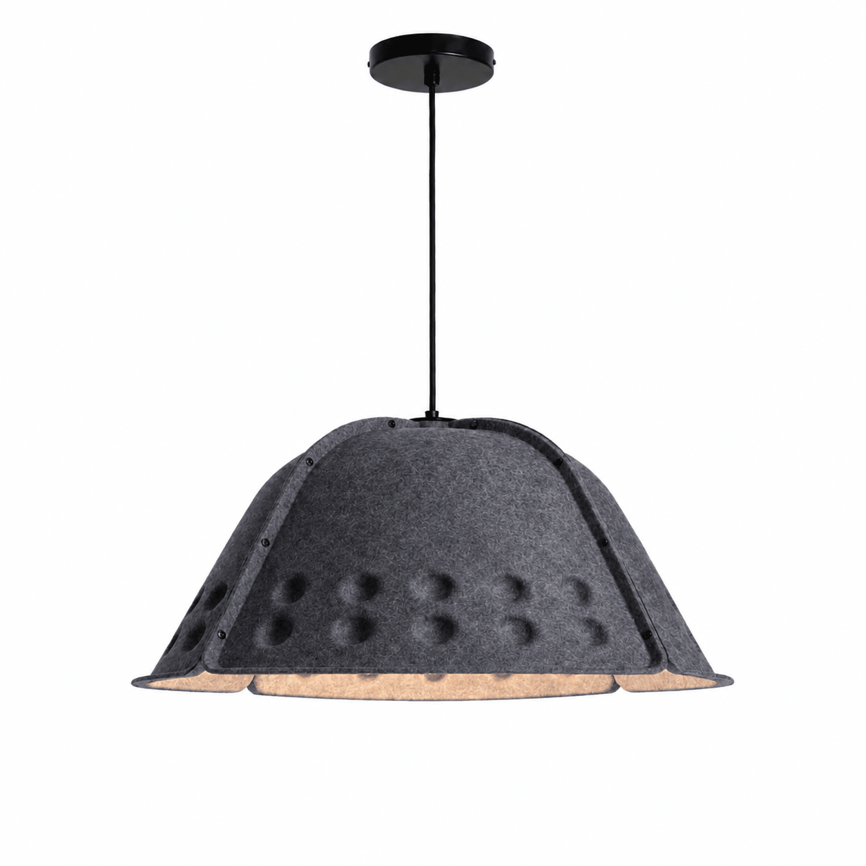 Quell Acoustic Dome Pendant Light-Neutral Decor