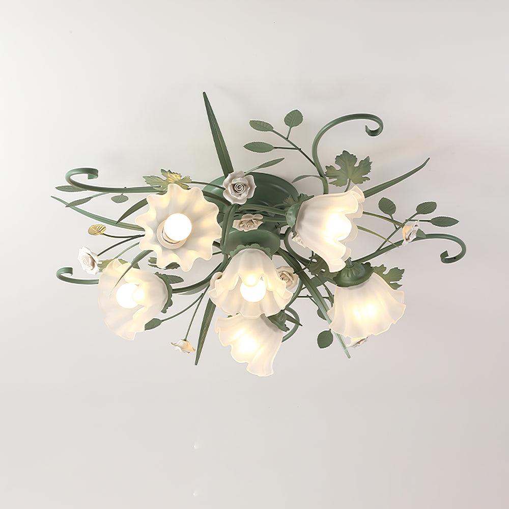 Nylirir Unique Art Classic Ceramics Ceiling Lamp-Neutral Decor