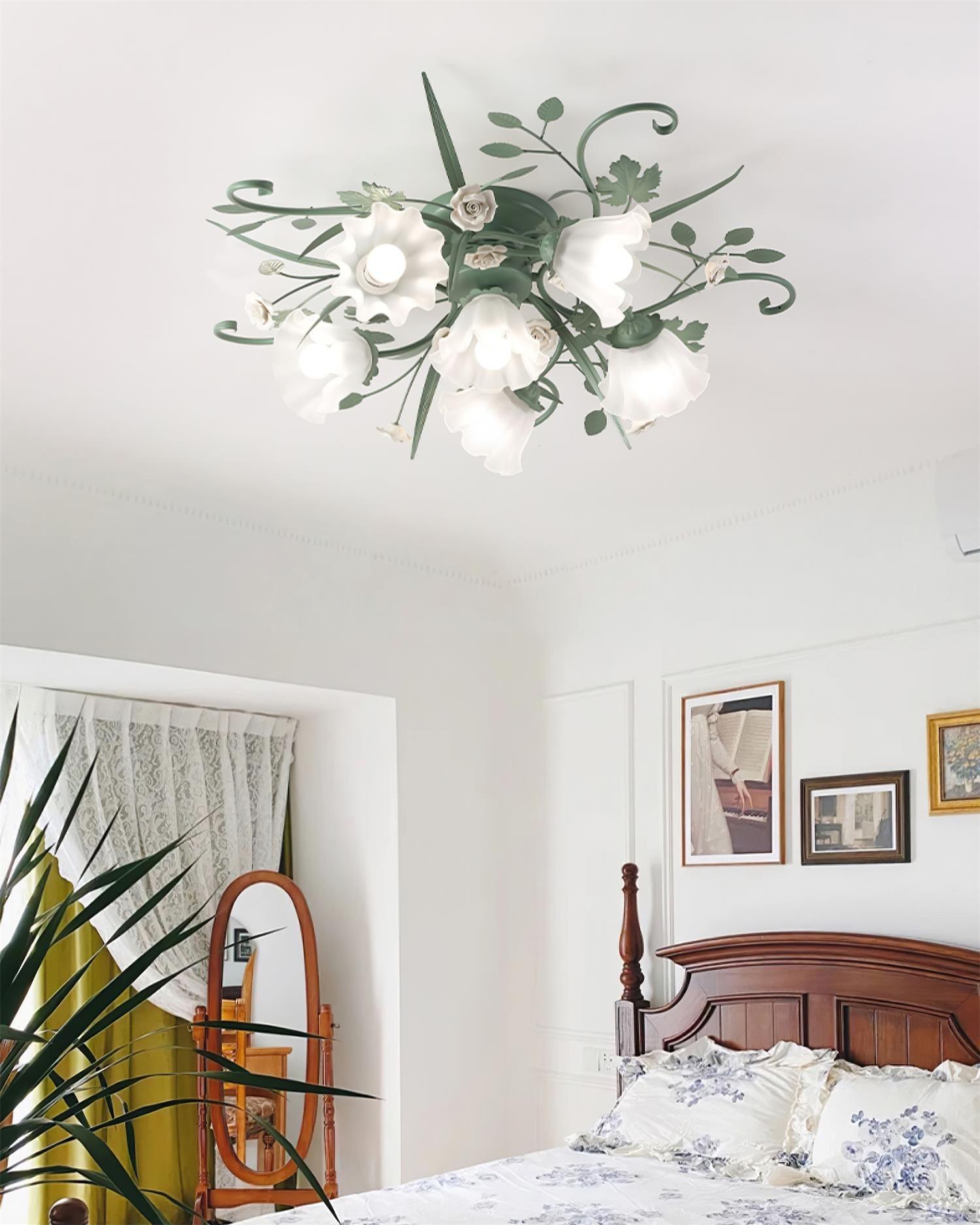 Nylirir Unique Art Classic Ceramics Ceiling Lamp-Neutral Decor