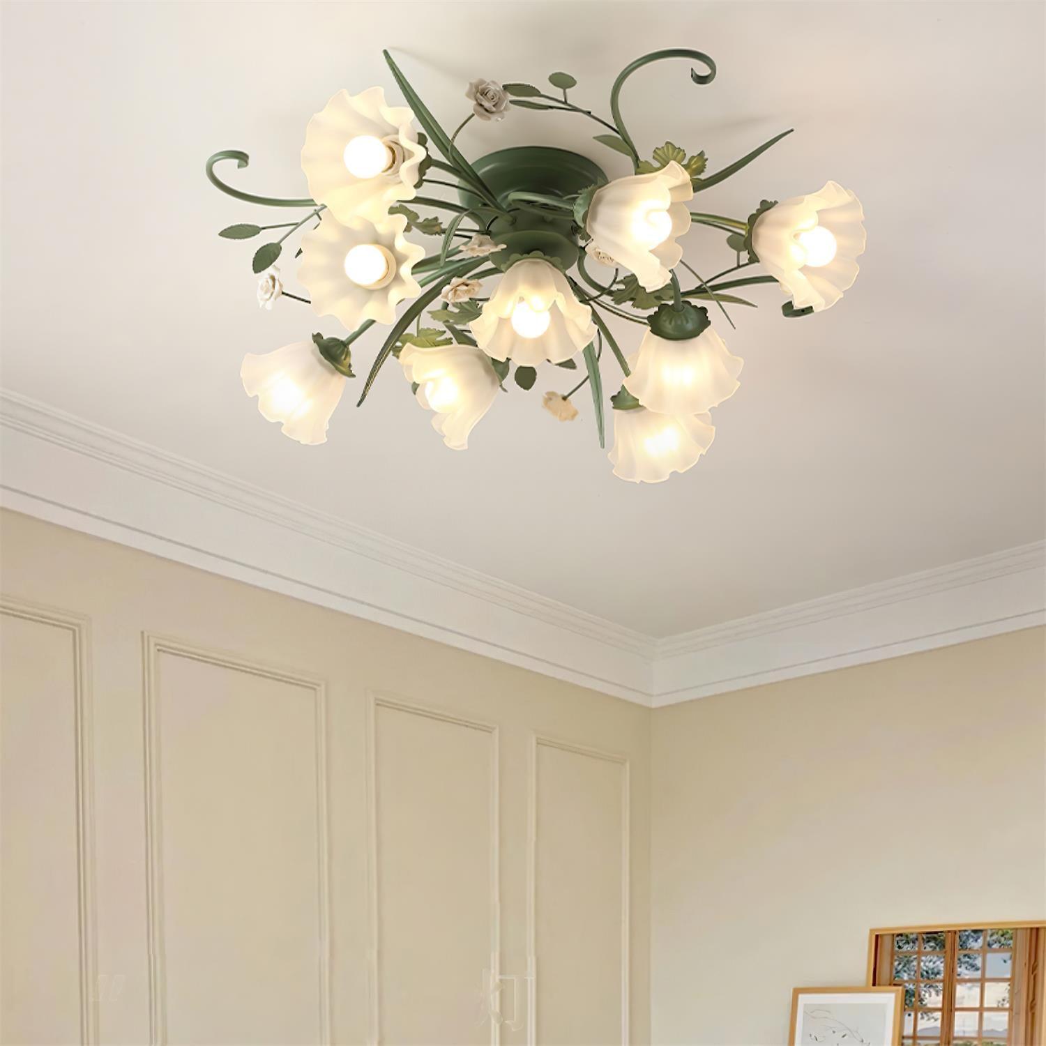 Nylirir Unique Art Classic Ceramics Ceiling Lamp-Neutral Decor