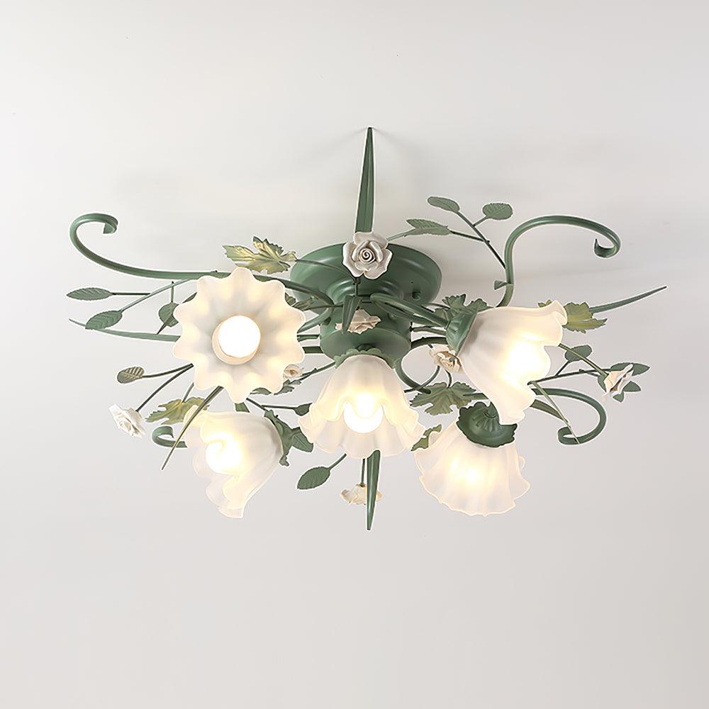 Nylirir Unique Art Classic Ceramics Ceiling Lamp-Neutral Decor