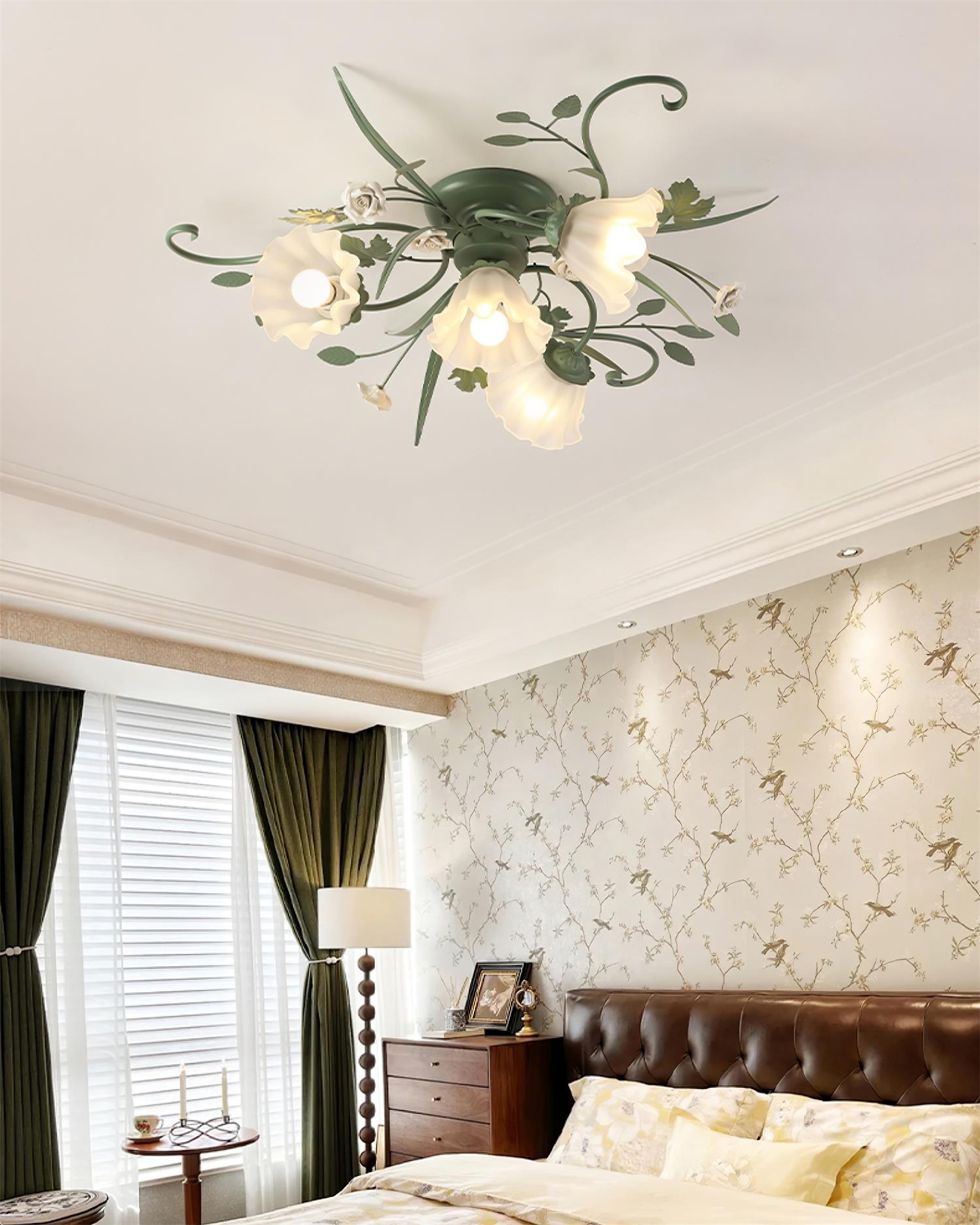 Nylirir Unique Art Classic Ceramics Ceiling Lamp-Neutral Decor