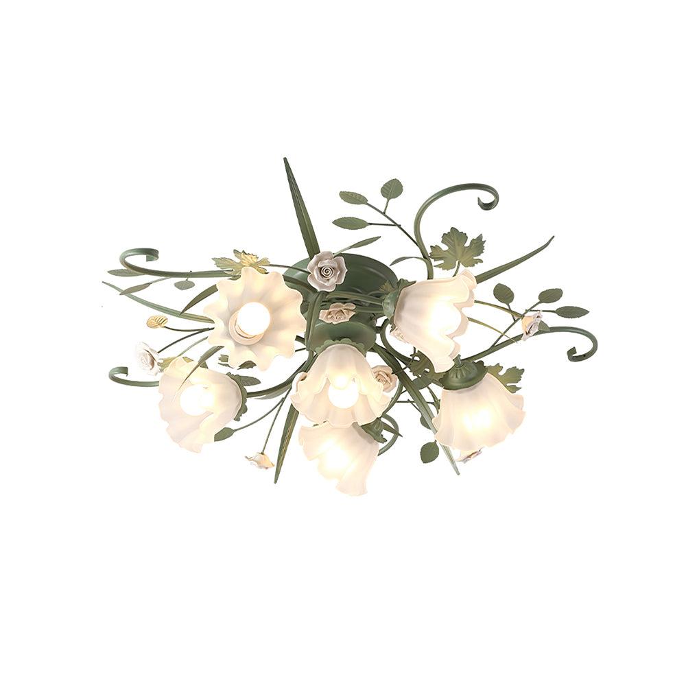 Nylirir Unique Art Classic Ceramics Ceiling Lamp-Neutral Decor