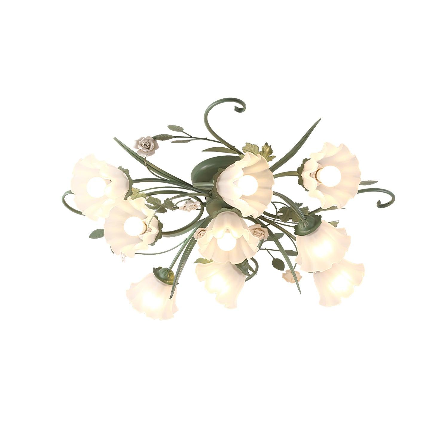 Nylirir Unique Art Classic Ceramics Ceiling Lamp-Neutral Decor