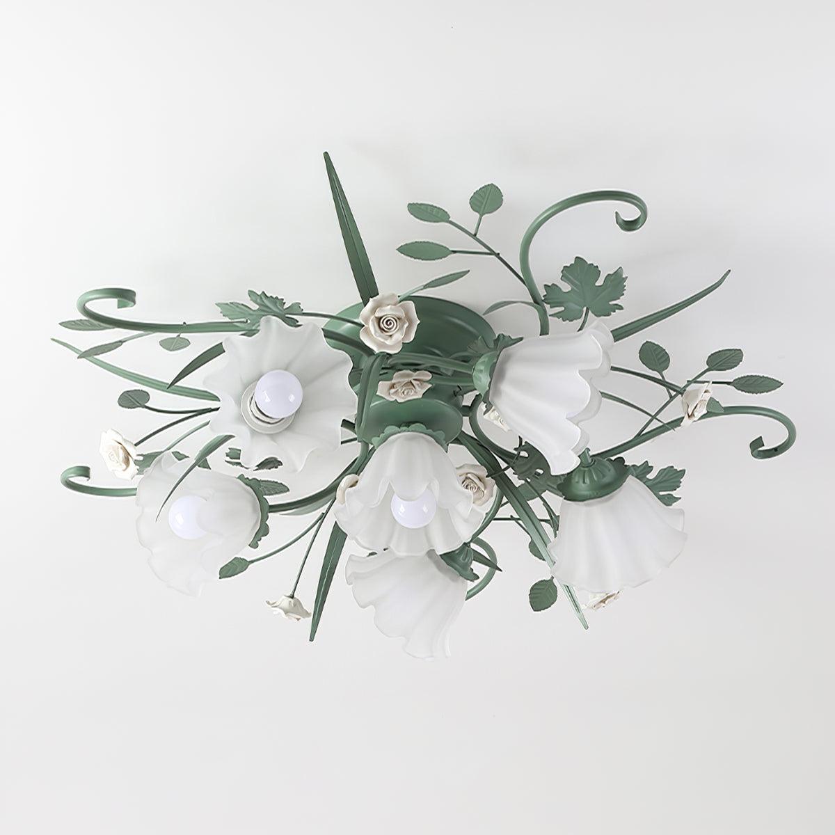 Nylirir Unique Art Classic Ceramics Ceiling Lamp-Neutral Decor