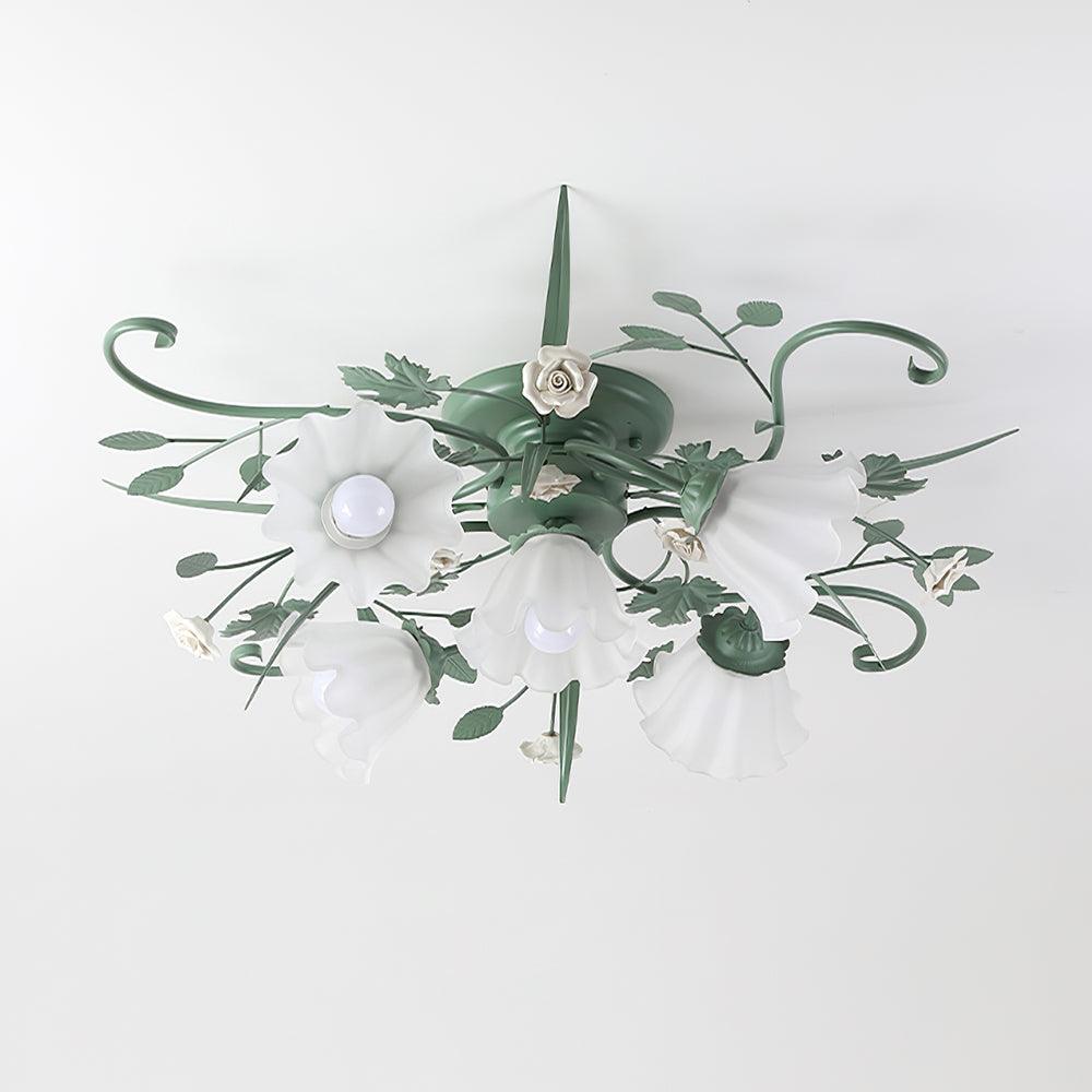 Nylirir Unique Art Classic Ceramics Ceiling Lamp-Neutral Decor