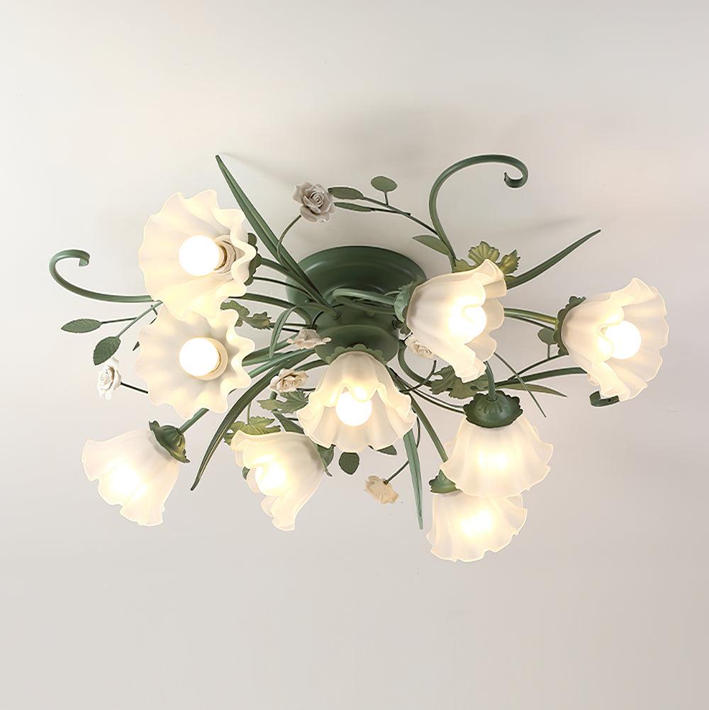 Nylirir Unique Art Classic Ceramics Ceiling Lamp-Neutral Decor