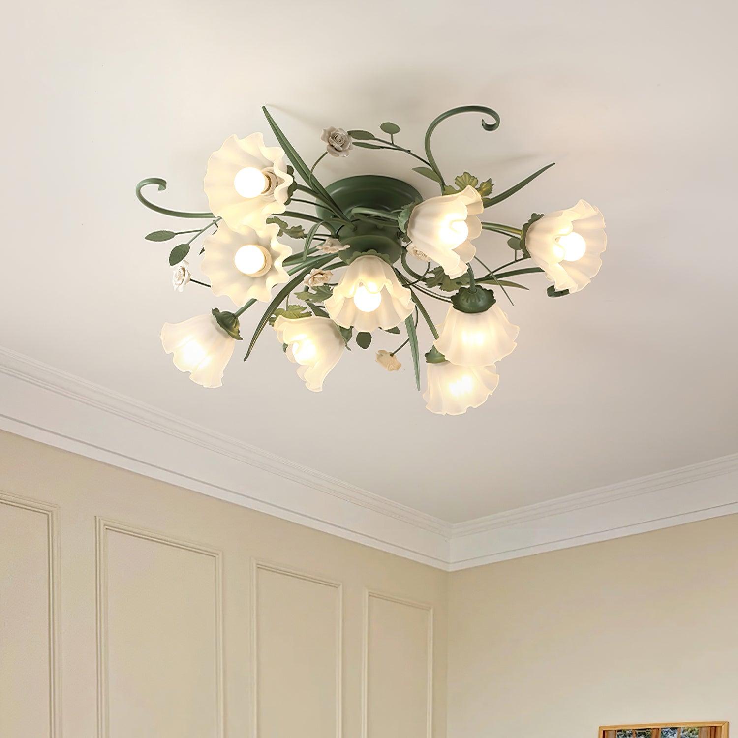 Nylirir Unique Art Classic Ceramics Ceiling Lamp-Neutral Decor