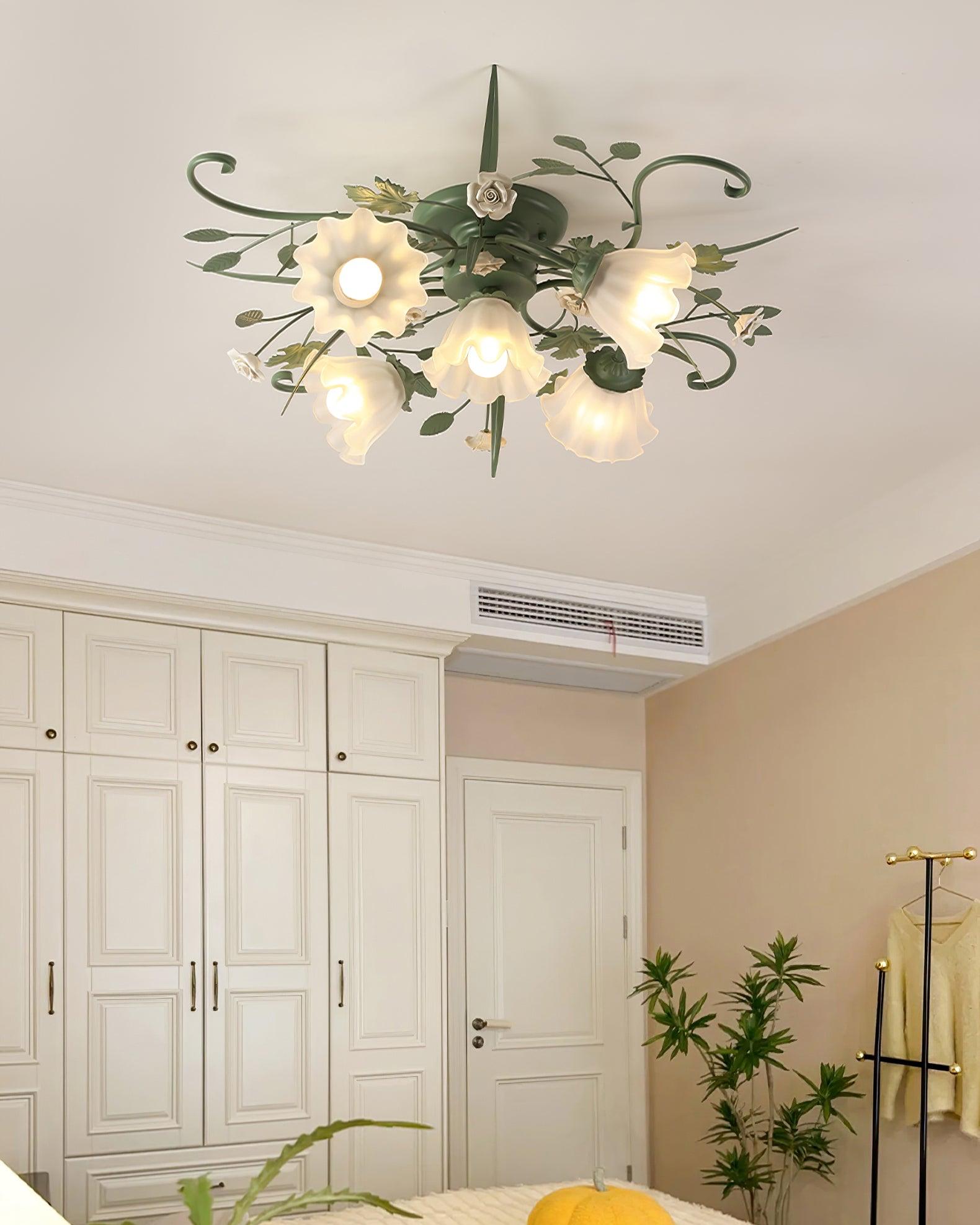Nylirir Unique Art Classic Ceramics Ceiling Lamp-Neutral Decor
