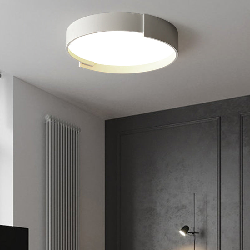 Arisha Modern Round Flush Mount Ceiling Light LED Double Layer - Neutral Decor
