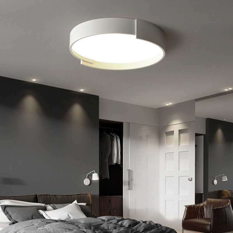 Arisha Modern Round Flush Mount Ceiling Light LED Double Layer - Neutral Decor