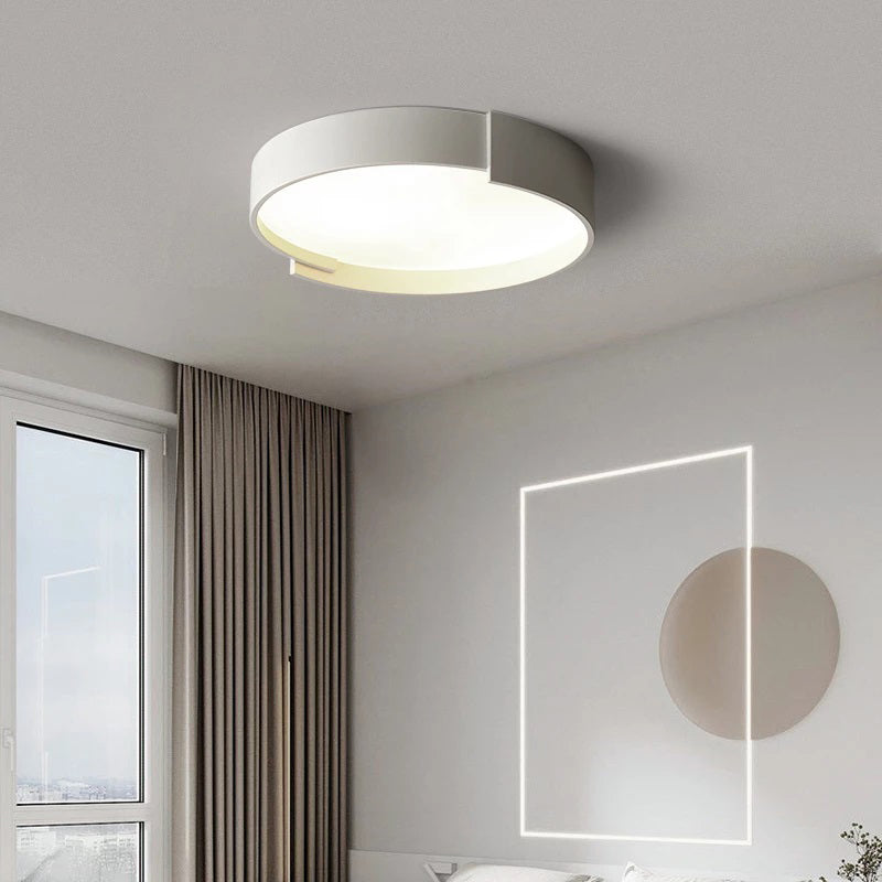 Arisha Modern Round Flush Mount Ceiling Light LED Double Layer - Neutral Decor