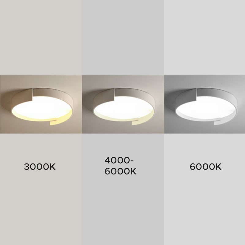 Arisha Modern Round Flush Mount Ceiling Light LED Double Layer - Neutral Decor