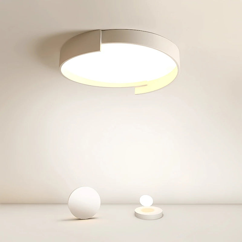 Arisha Modern Round Flush Mount Ceiling Light LED Double Layer - Neutral Decor