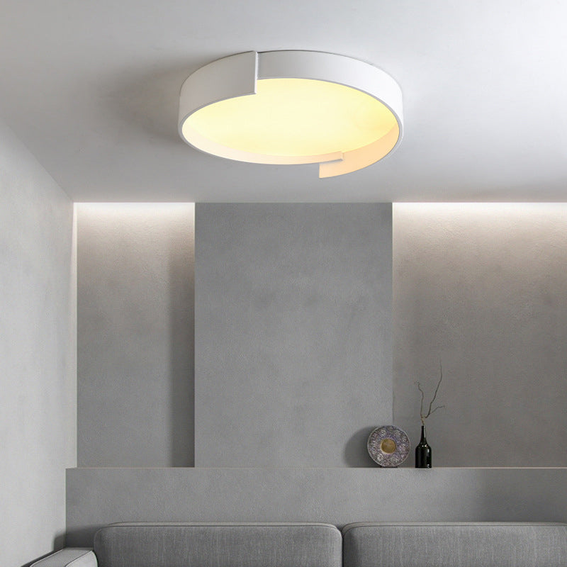 Arisha Modern Round Flush Mount Ceiling Light LED Double Layer - Neutral Decor