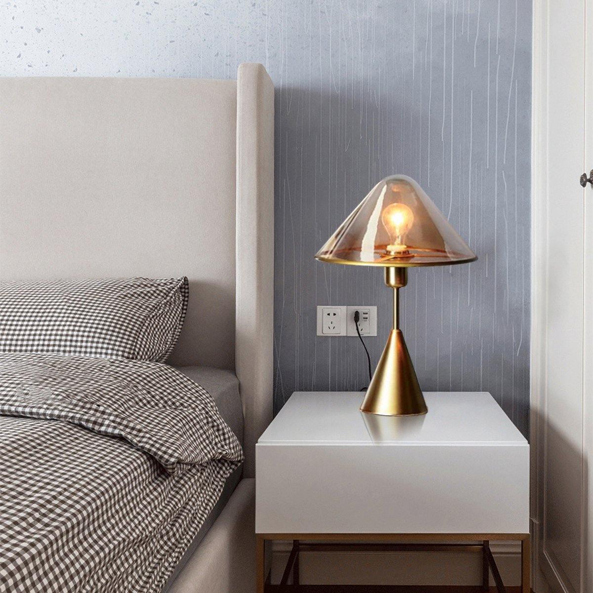 Mushroom Contemporary Table Lamp-Neutral Decor