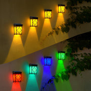 White LED RGB Intelligent Sensor ABS Outdoor Wall Lights