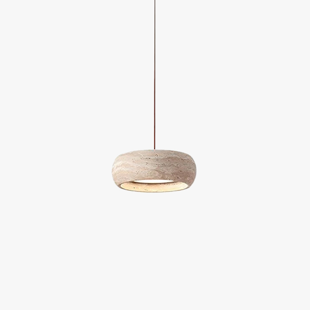 Tova Donut-Shaped Pendant Lights Travertine - Neutralighting