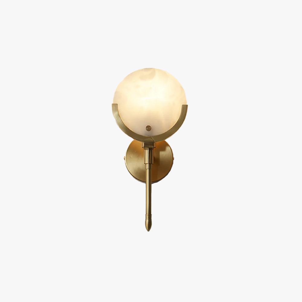 Bravi Brass Sconce Alabaster - Neutralighting