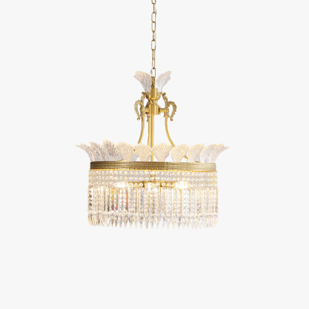 Xelra Chandelier Brass & Crystal - Neutralighting