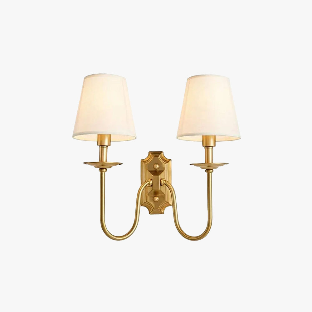 Chloe Vintage Fabric Shades Wall Lamp - Neutralighting