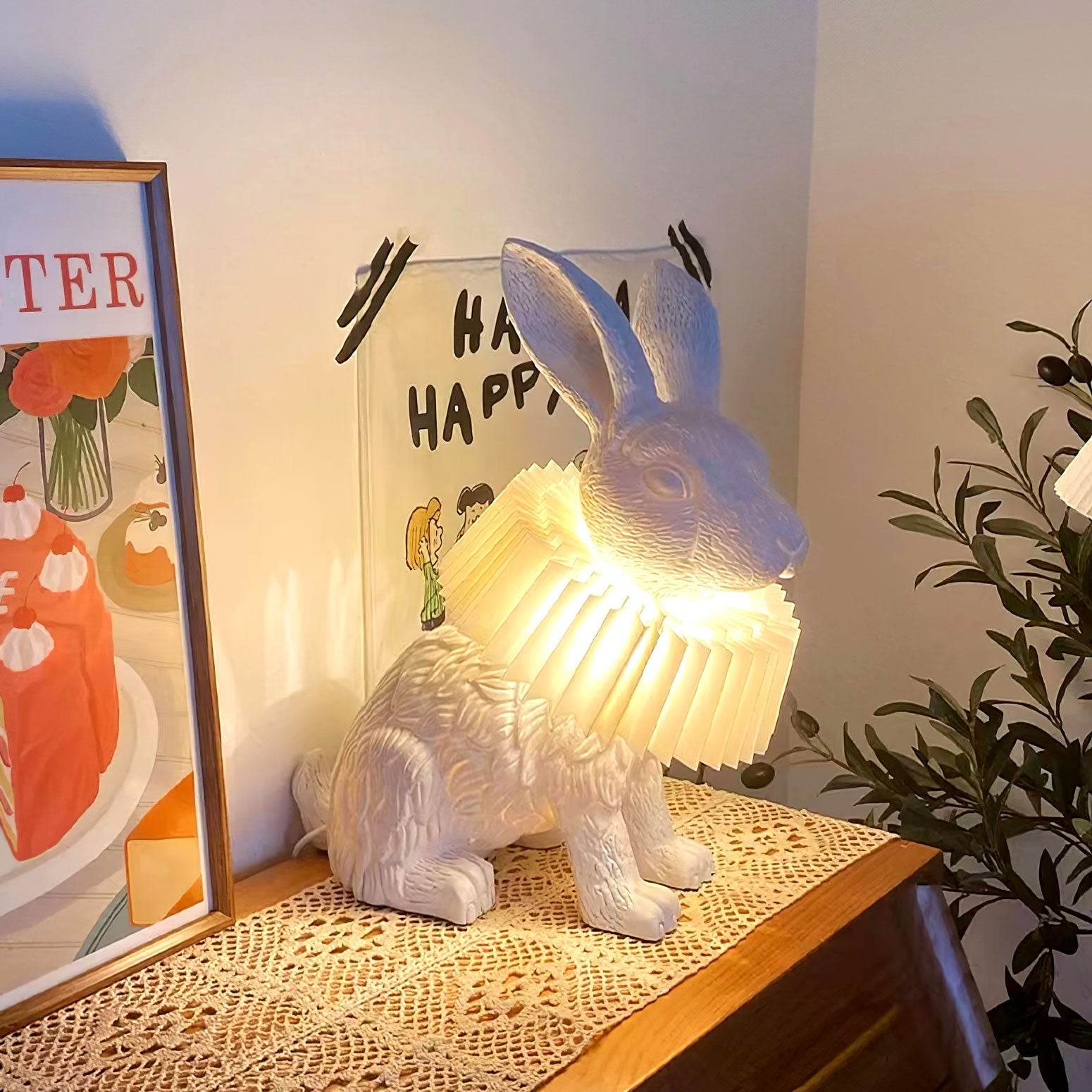 Rabbit X Table Lamp-Neutral Decor