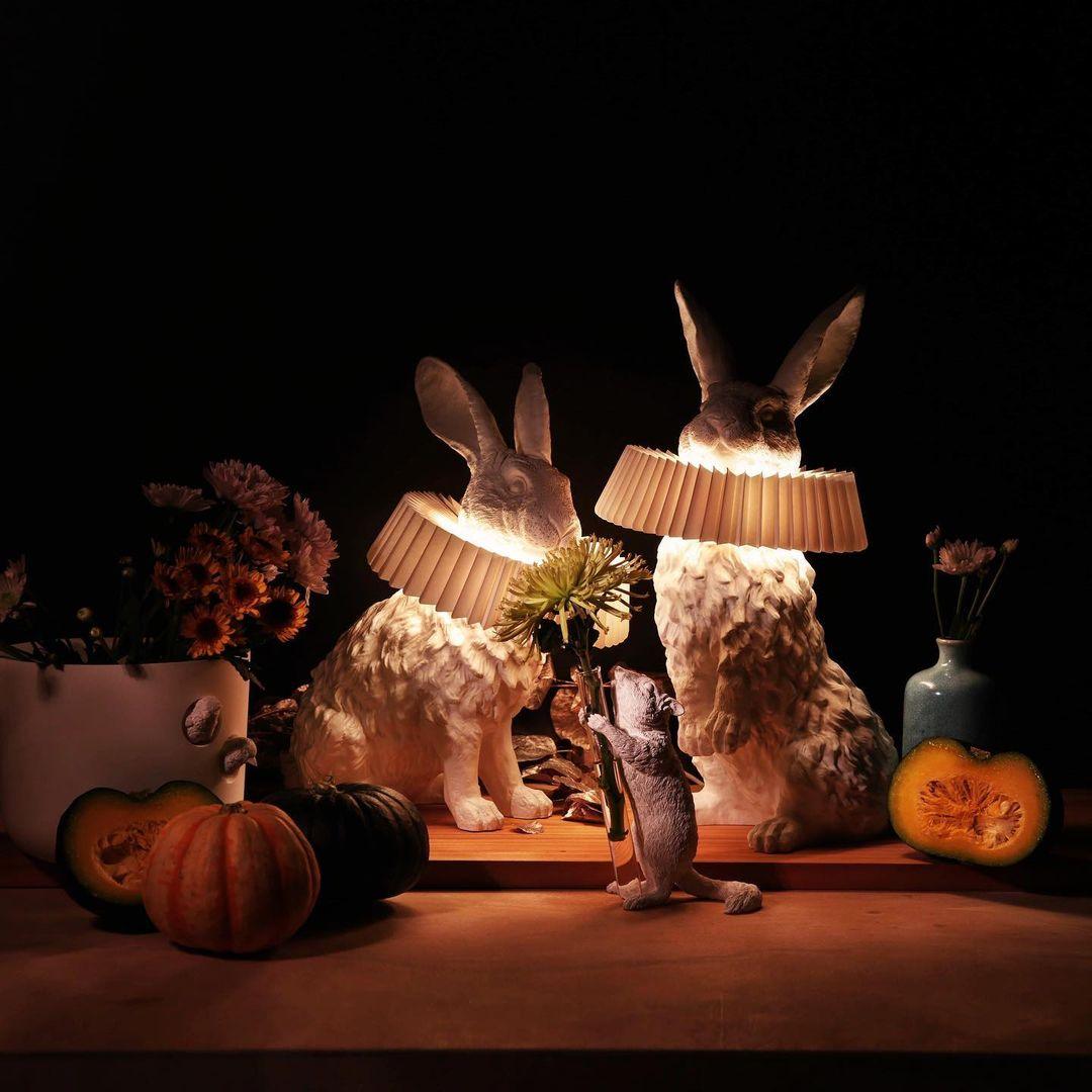 Rabbit X Table Lamp-Neutral Decor