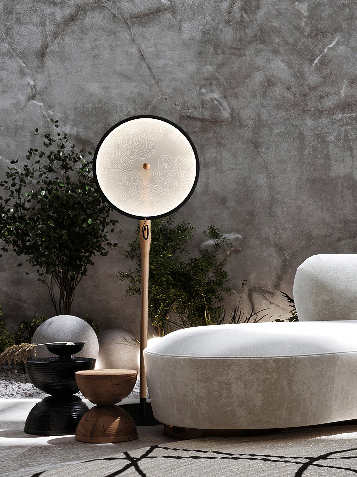 Evliriel Artistic Wood Floor Lamp-Neutral Decor