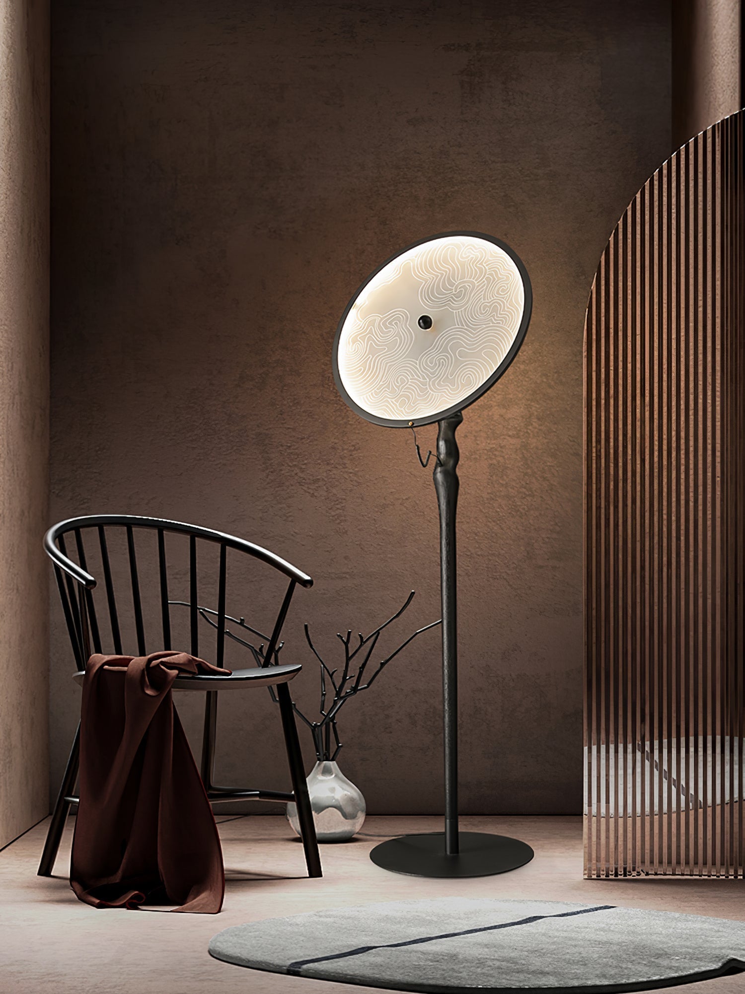 Evliriel Artistic Wood Floor Lamp-Neutral Decor