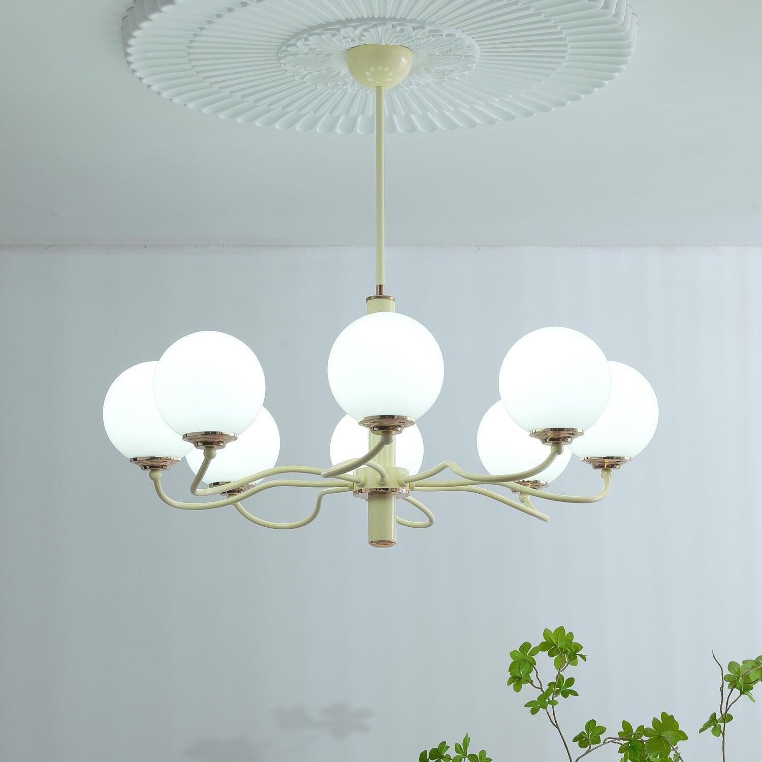 Lustra Chandelier Radiant Globe-Neutral Decor