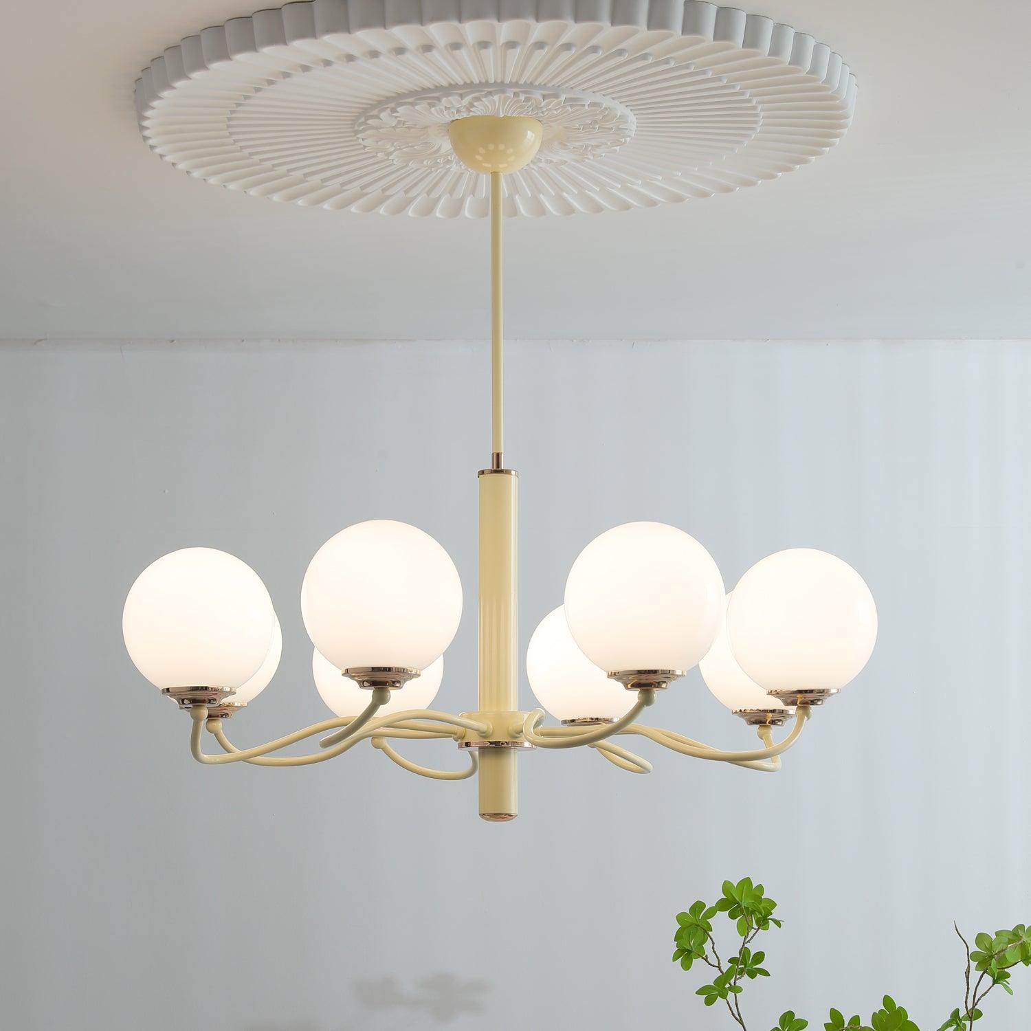 Lustra Chandelier Radiant Globe-Neutral Decor