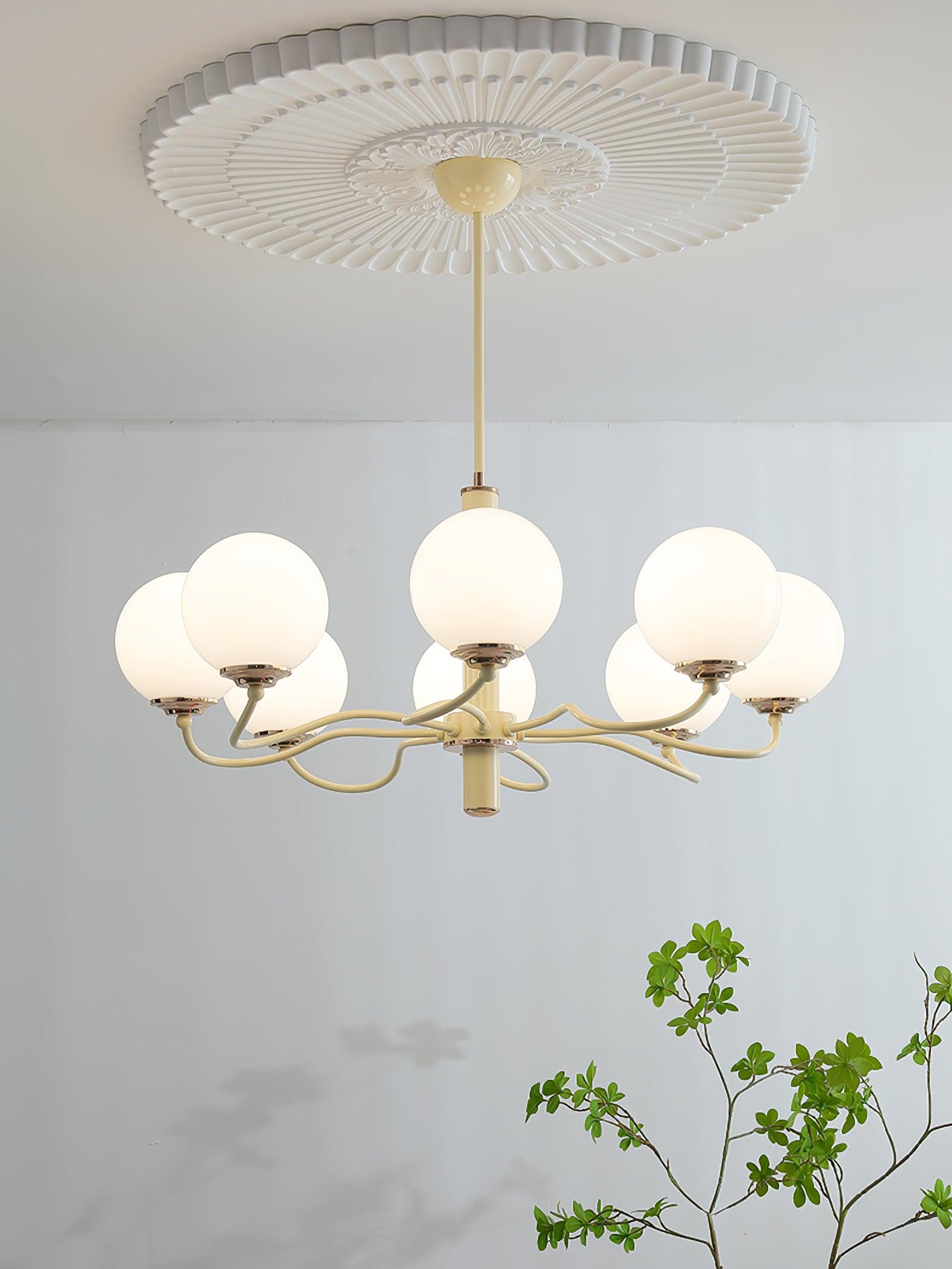 Lustra Chandelier Radiant Globe-Neutral Decor