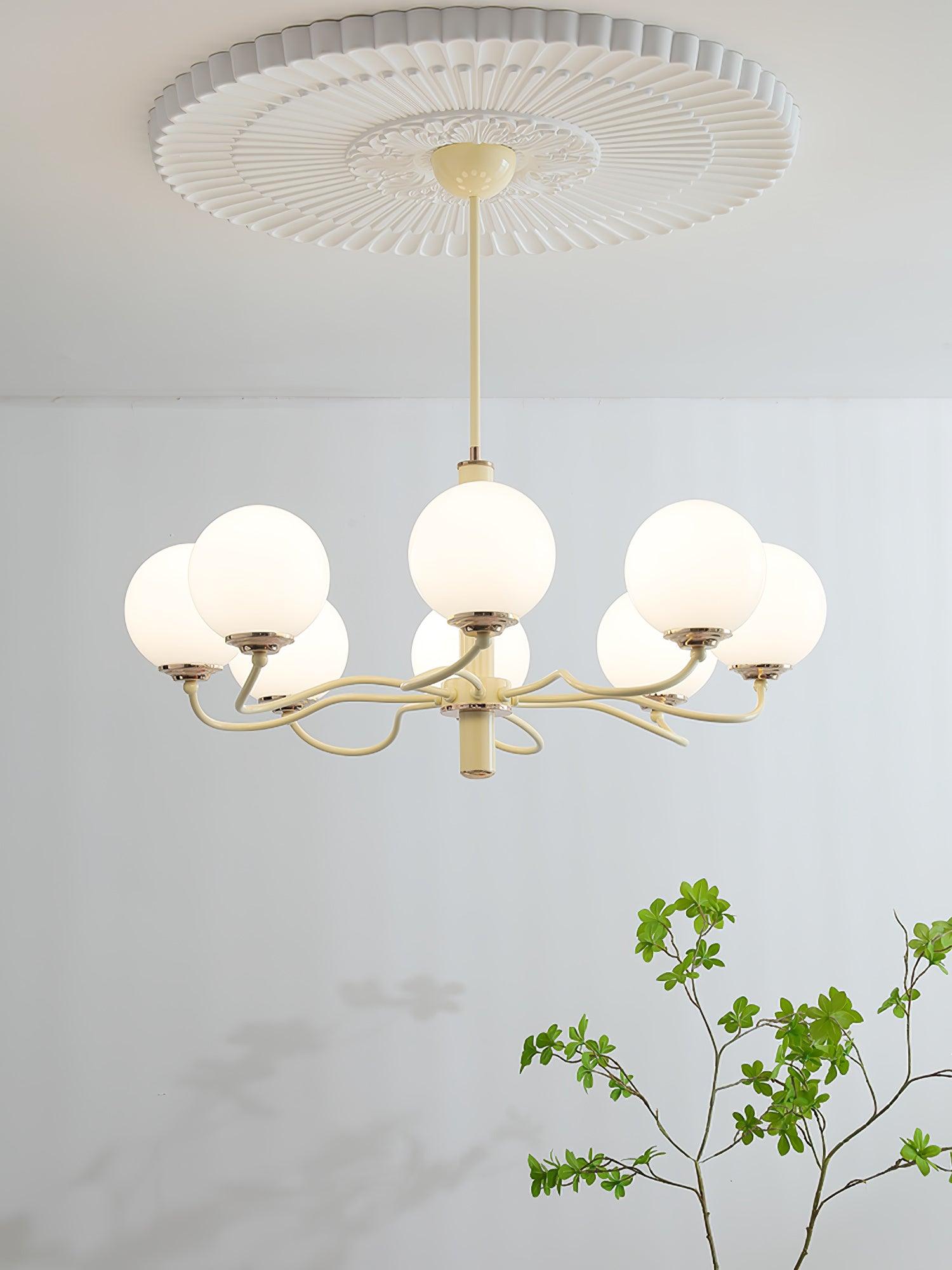 Lustra Chandelier Radiant Globe-Neutral Decor