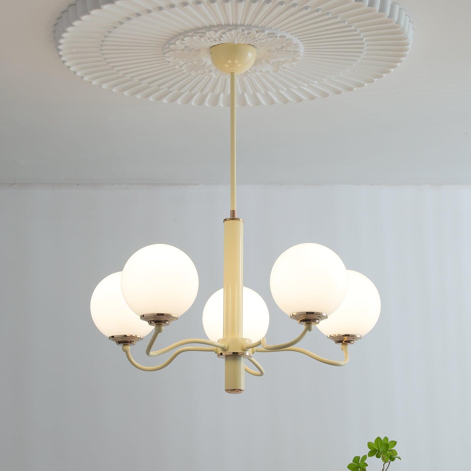 Lustra Chandelier Radiant Globe-Neutral Decor