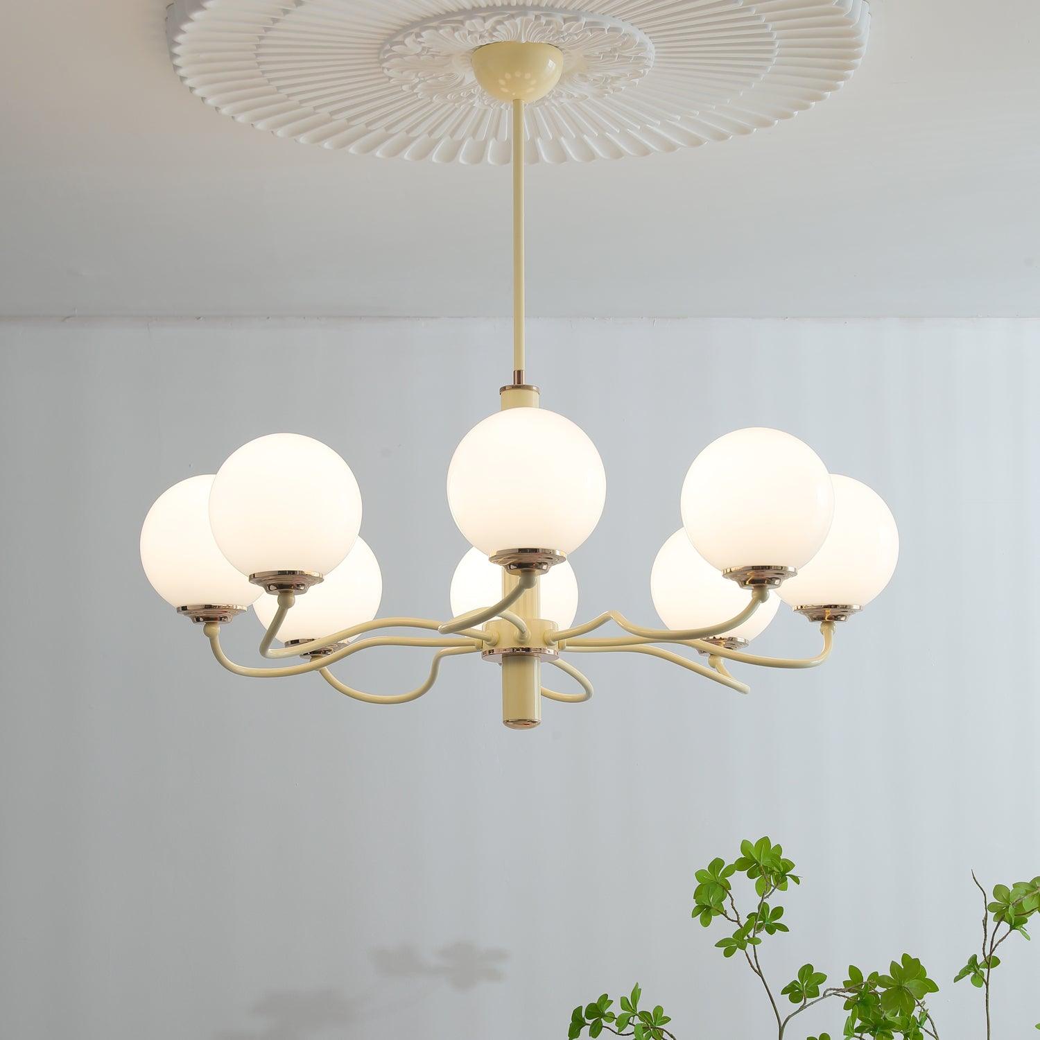 Lustra Chandelier Radiant Globe-Neutral Decor