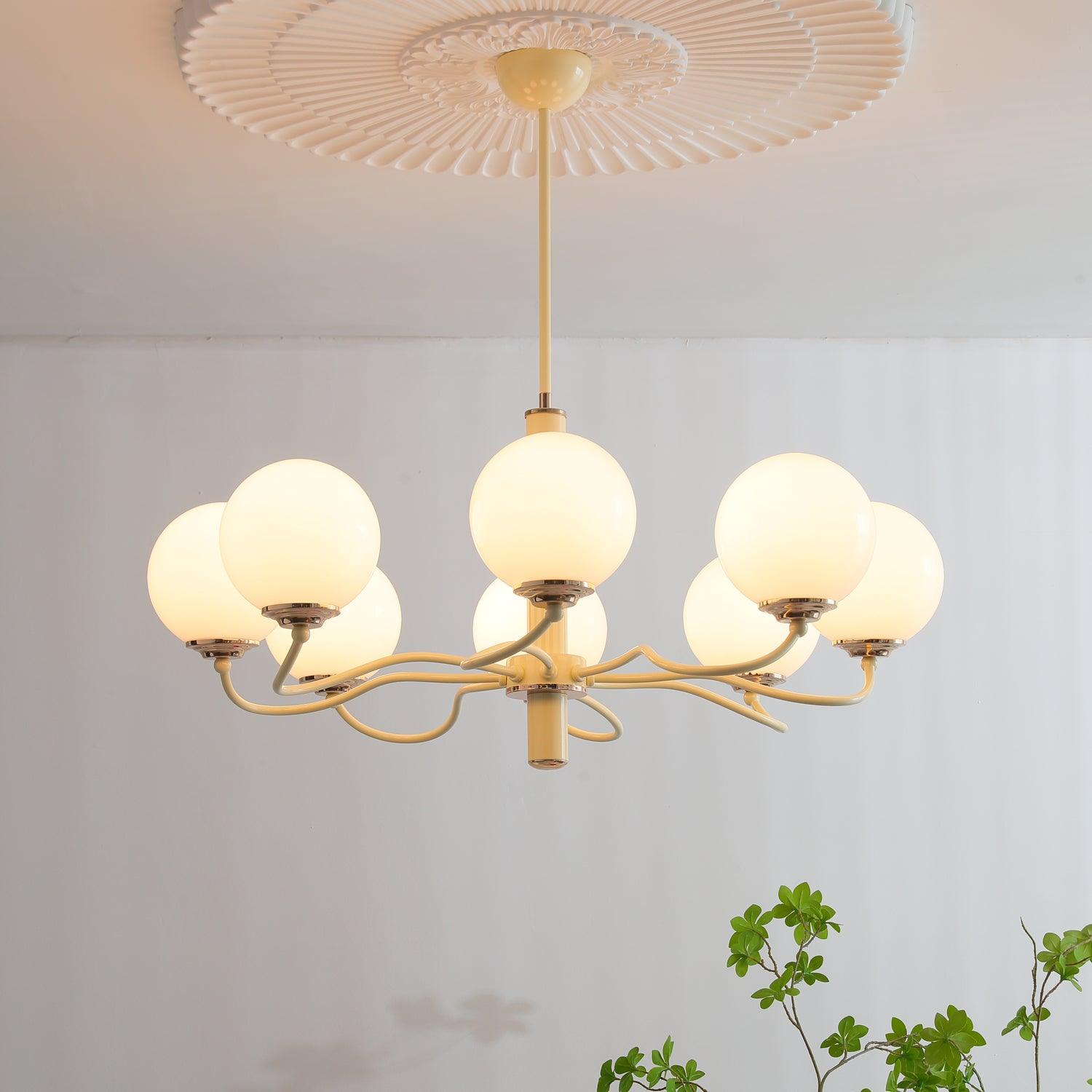 Lustra Chandelier Radiant Globe-Neutral Decor