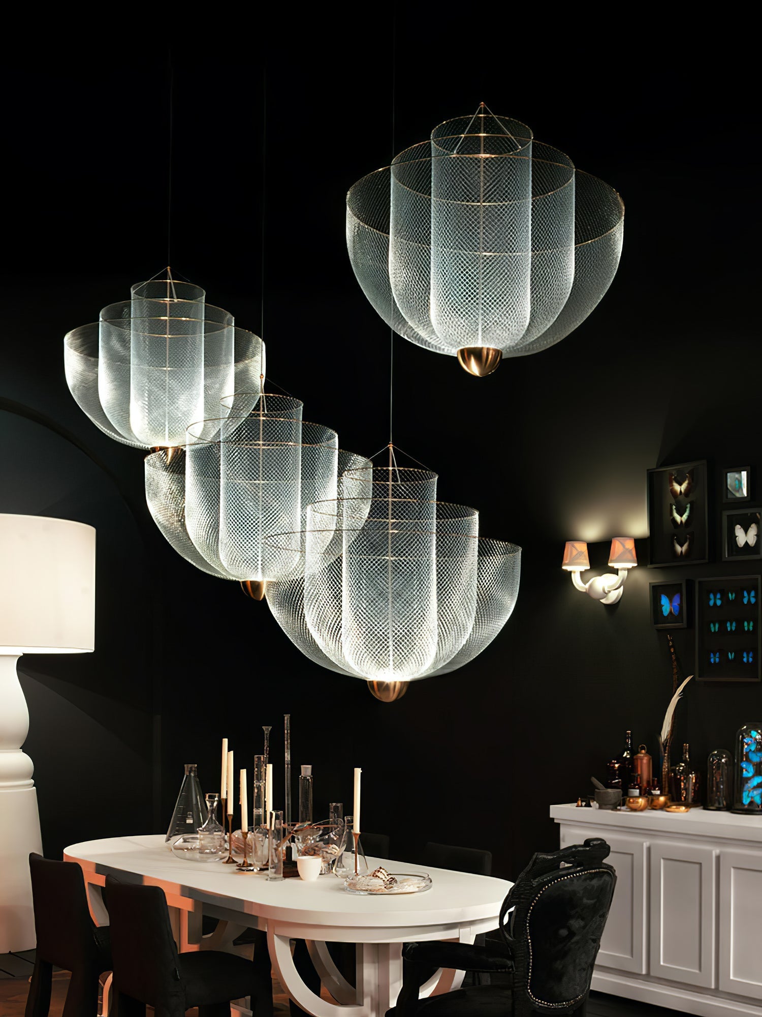 Lustra Chandelier Meshmatics Hanging Radiant-Neutral Decor
