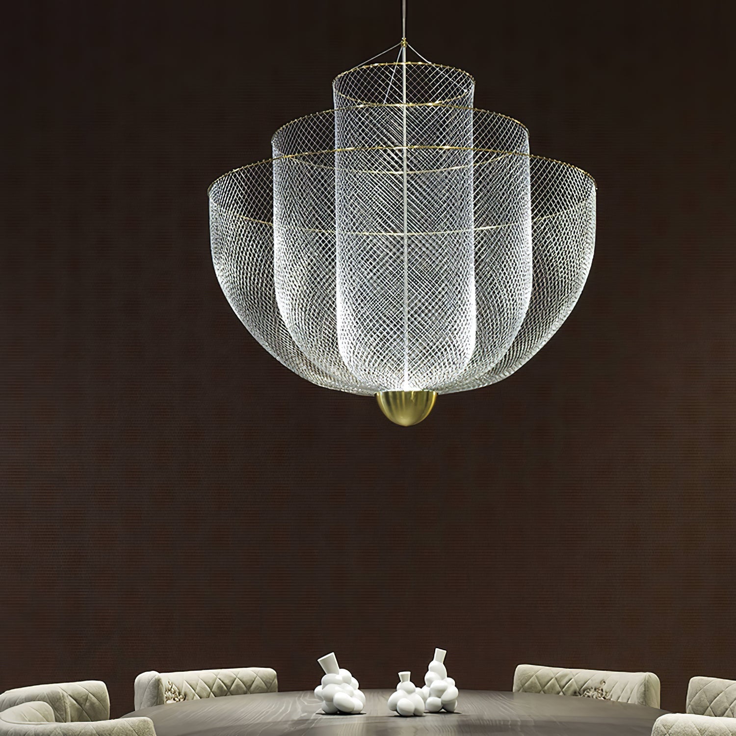 Lustra Chandelier Meshmatics Hanging Radiant-Neutral Decor