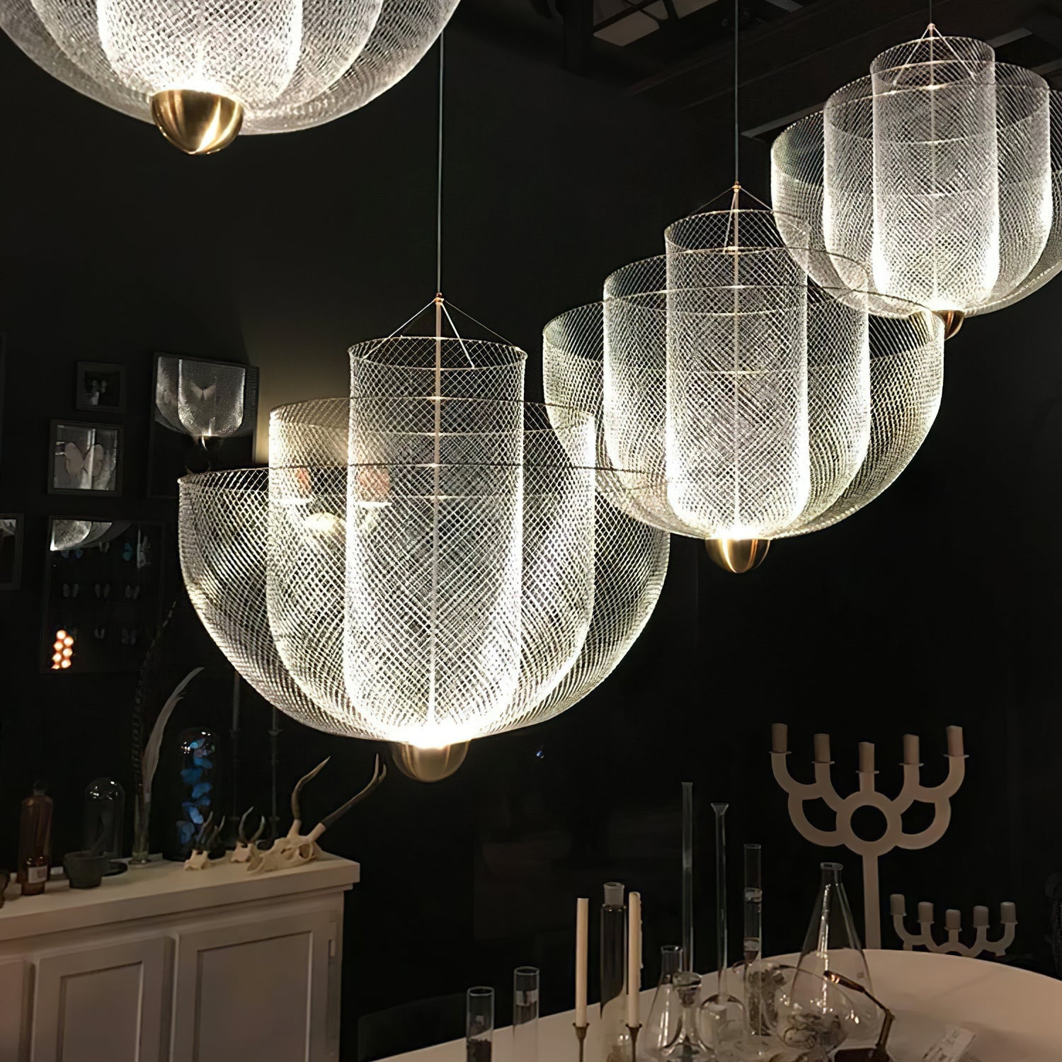 Lustra Chandelier Meshmatics Hanging Radiant-Neutral Decor