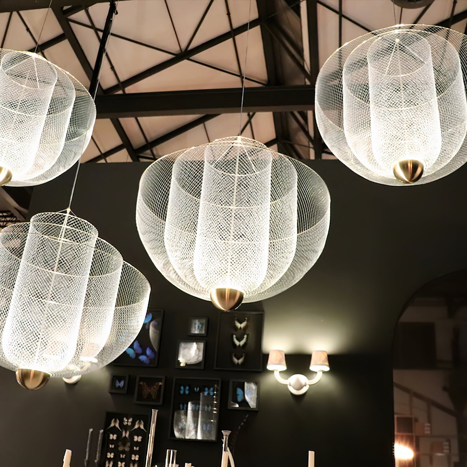 Lustra Chandelier Meshmatics Hanging Radiant-Neutral Decor